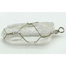 wire wrapped Crystal Pendant